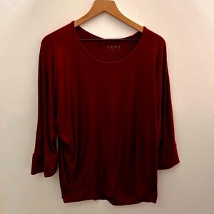 LOFT Women’s Bell-Sleeved Shirt Large